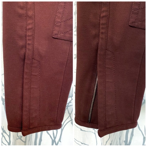 3.1 Phillip Lim Jodhpur BROWN ankle zipper zip skinny leg stretch pants leggings - Picture 8 of 16